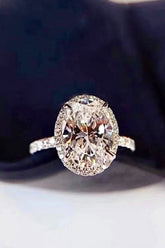 2 Carat Moissanite 18k Platinum-Plated Ring - Shah S. Sahota